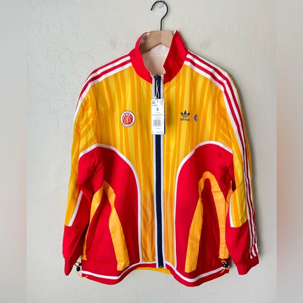 Adidas x Eric Emanuel McDonalds Basketball Warm-Up Jacket reversible NWT small - Picture 2 of 12